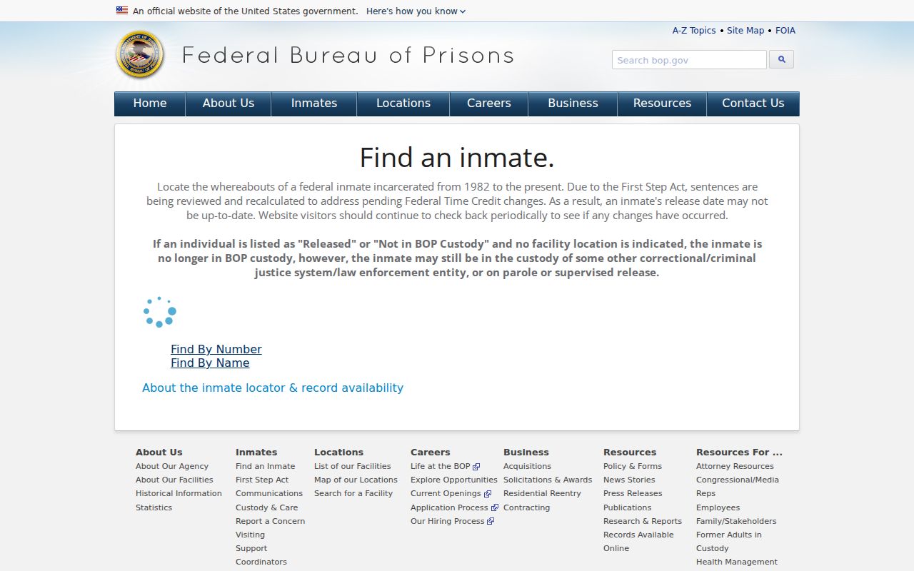 Federal inmate locator for Hidalgo County criminal custody research